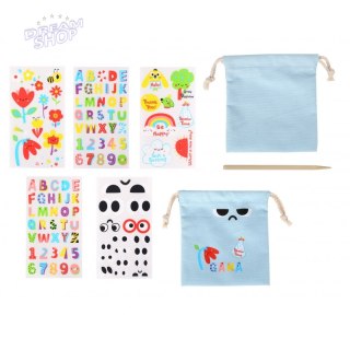 WOOPIE ART&FUN Zestaw Kreatywny Torebka + Naklejki do Dekorcji ponad 109 szt.