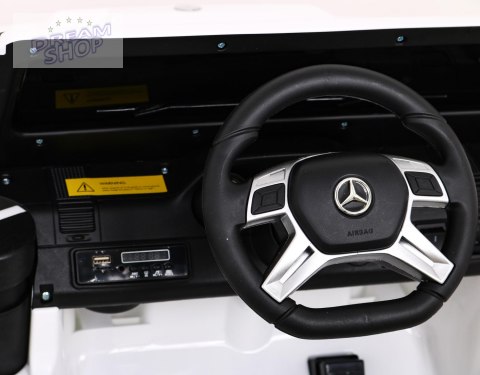 Pojazd Mercedes G63 6x6 AMG Biały Pojazd Mercedes G63 6x6 AMG Biały