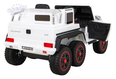 Pojazd Mercedes G63 6x6 AMG Biały Pojazd Mercedes G63 6x6 AMG Biały