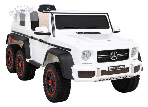 Pojazd Mercedes G63 6x6 AMG Biały Pojazd Mercedes G63 6x6 AMG Biały