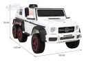 Pojazd Mercedes G63 6x6 AMG Biały