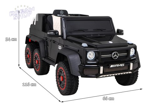 Pojazd Mercedes G63 6x6 AMG Czarny Pojazd Mercedes G63 6x6 AMG Czarny
