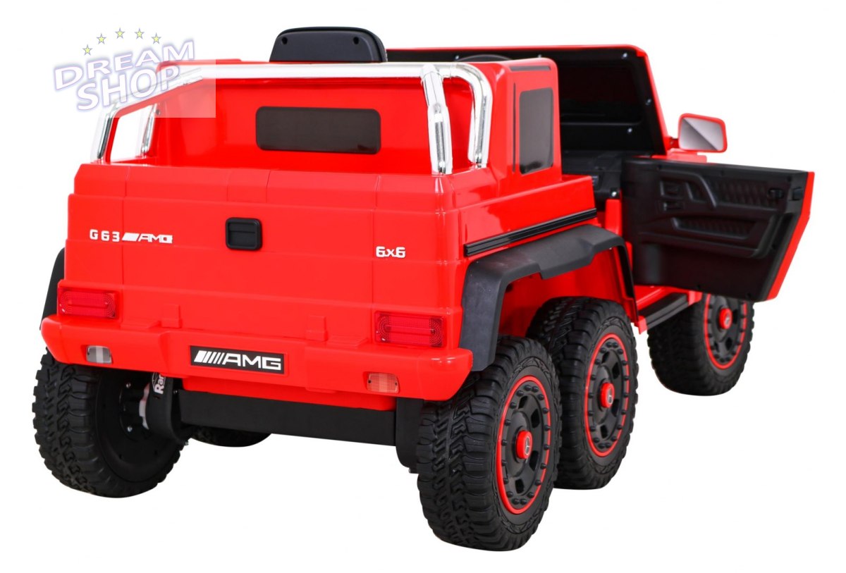 Pojazd Mercedes G63 6x6 AMG Czerwony Pojazd Mercedes G63 6x6 AMG Czerwony