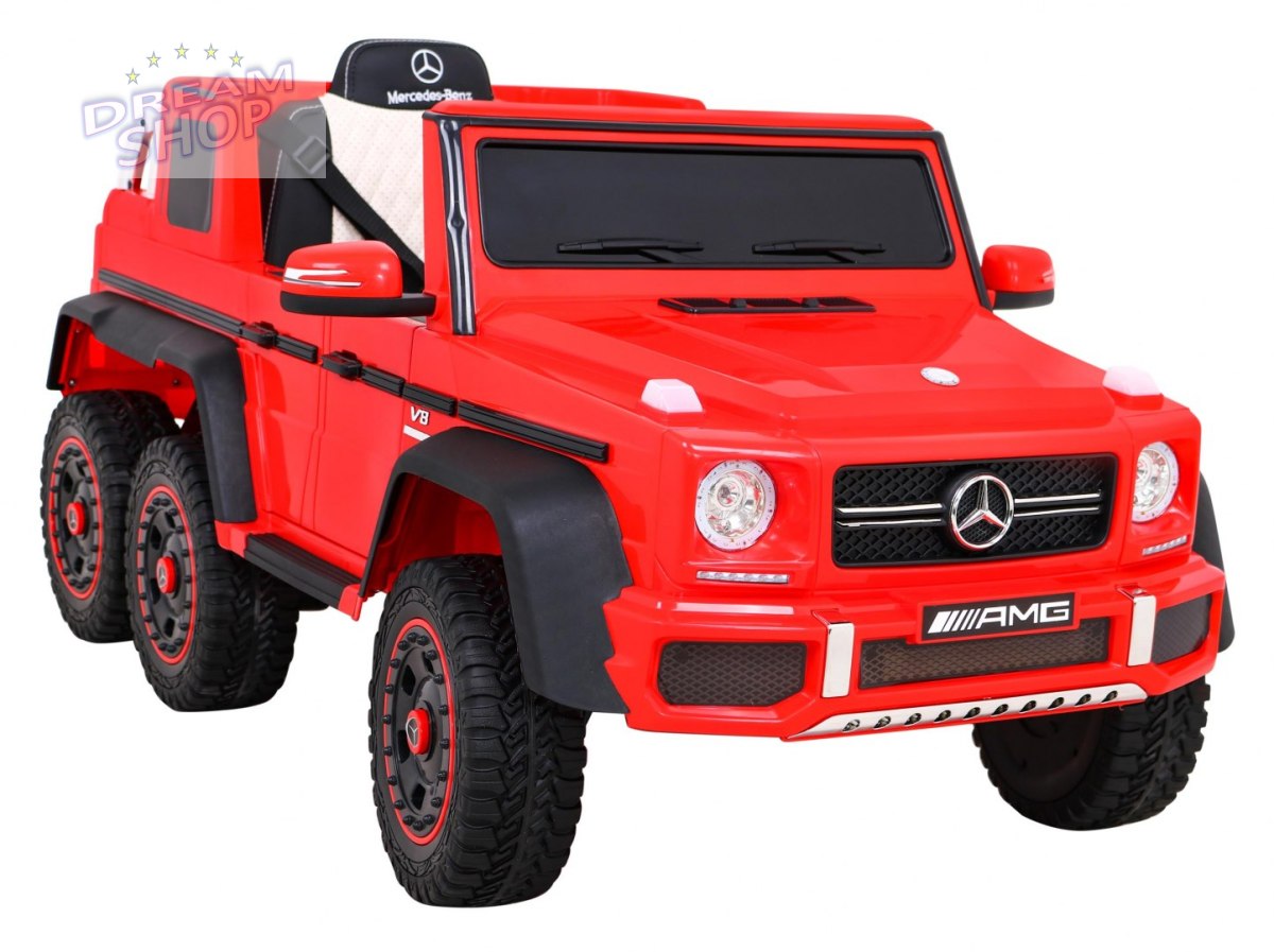 Pojazd Mercedes G63 6x6 AMG Czerwony Pojazd Mercedes G63 6x6 AMG Czerwony