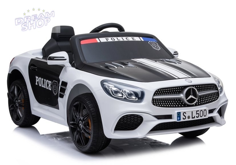 Pojazd na Akumulator Mercedes SL500 Policja Biały Pojazd na Akumulator Mercedes SL500 Policja Biały