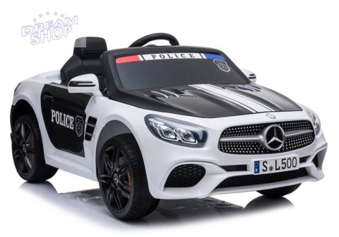 Pojazd na Akumulator Mercedes SL500 Policja Biały Pojazd na Akumulator Mercedes SL500 Policja Biały