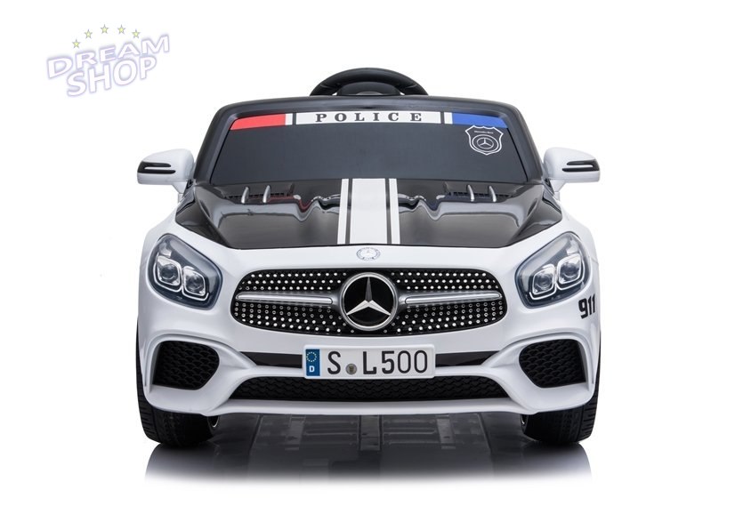 Pojazd na Akumulator Mercedes SL500 Policja Biały Pojazd na Akumulator Mercedes SL500 Policja Biały
