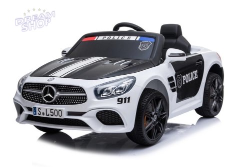 Pojazd na Akumulator Mercedes SL500 Policja Biały Pojazd na Akumulator Mercedes SL500 Policja Biały
