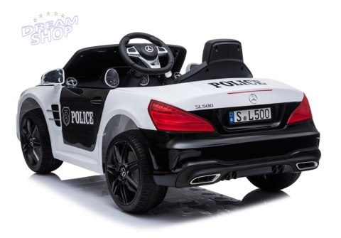 Pojazd na Akumulator Mercedes SL500 Policja Biały Pojazd na Akumulator Mercedes SL500 Policja Biały