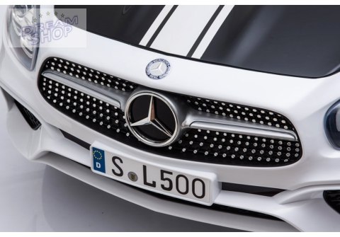 Pojazd na Akumulator Mercedes SL500 Policja Biały Pojazd na Akumulator Mercedes SL500 Policja Biały