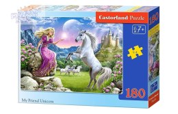 Puzzle 180 elementów My Friend Unicorn