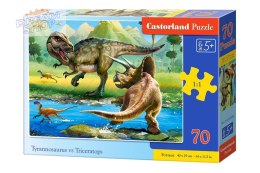 Puzzle 70 el. Tyrannosaurus vs Triceratops