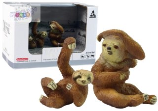 Zestaw 2 Figurek Leniwce Leniwiec z Młodym Figurka Leniwiec
