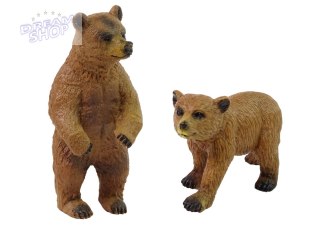 Zestaw 2 Figurek Niedźwiedź Brunatny z Młodym
