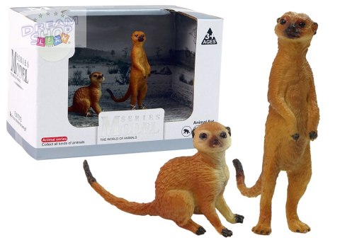 Zestaw 2 Figurek Surykatki Surykatka Zwierzęta Świata Zestaw 2 Figurek Surykatki Surykatka Zwierzęta Świata