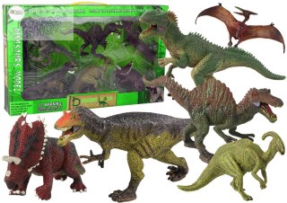 Duży Zestaw Dinozaurów 6 sztuk Figurka Dinozaur Prehistoryczne Okazy