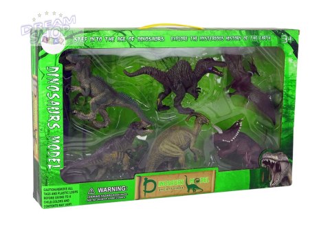 Duży Zestaw Dinozaurów 6 sztuk Figurka Dinozaur Prehistoryczne Okazy