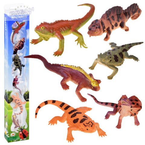 Gady jaszczurki Zestaw jaszczurek 6szt ZA4189 Gady jaszczurki Zestaw jaszczurek 6szt ZA4189