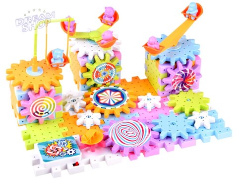 Kolorowe ruchome Klocki WAFLE 165 ele ZA4198 Kolorowe ruchome Klocki WAFLE 165 ele ZA4198