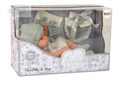 Lalka Słodki Bobas Sweter Czapeczka Zielona 30 cm Lalka Słodki Bobas Sweter Czapeczka Zielona 30 cm