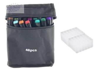 Markery dwustronne alkoholowe w etui 48+ baza