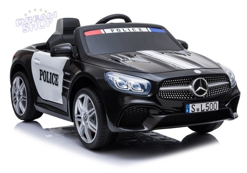 Pojazd na Akumulator Mercedes SL500 Policja Czarny Pojazd na Akumulator Mercedes SL500 Policja Czarny