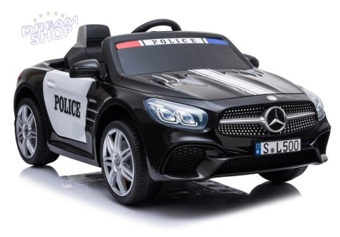 Pojazd na Akumulator Mercedes SL500 Policja Czarny Pojazd na Akumulator Mercedes SL500 Policja Czarny