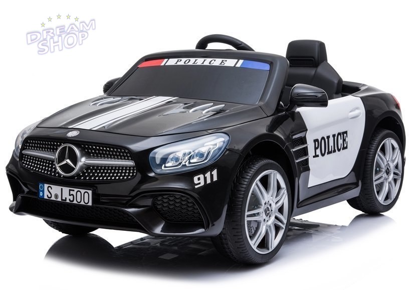 Pojazd na Akumulator Mercedes SL500 Policja Czarny Pojazd na Akumulator Mercedes SL500 Policja Czarny