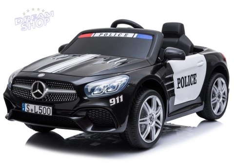 Pojazd na Akumulator Mercedes SL500 Policja Czarny Pojazd na Akumulator Mercedes SL500 Policja Czarny