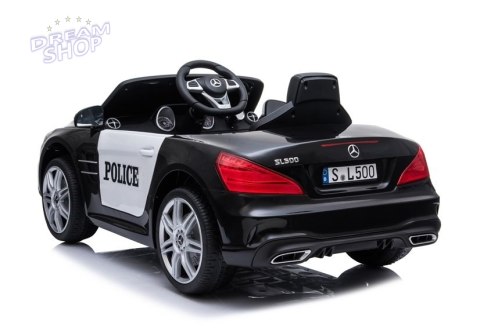 Pojazd na Akumulator Mercedes SL500 Policja Czarny Pojazd na Akumulator Mercedes SL500 Policja Czarny