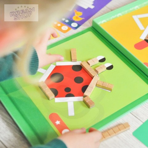 Tooky Toy Układanka Gra Logiczna Łamigłówki Klocki Magnetyczne dla Dzieci 49 el. Tooky Toy Układanka Gra Logiczna Łamigłówki Klocki Magnetyczne dla Dzieci 49 el.