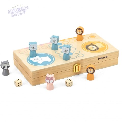 Viga PolarB Drewniana gra Ludo Chińczyk