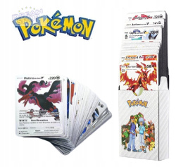 55 Sztuk Legendarnych kart Pokemon srebrne karty