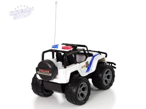 Auto R/C Policja Jeep Policyjny 1:14 Zdalnie Sterowane Efekty Świetlne