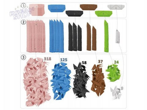 Alexander Zestaw kreatywny Origami 3D FLAMING 2572