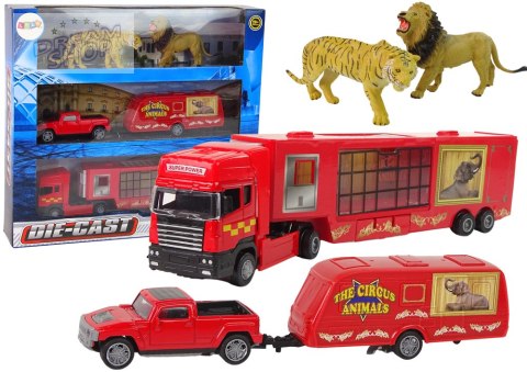 Cyrkowa Ciężarówka Transporter Zwierząt Przyczepa PickUp Lew Tygrys