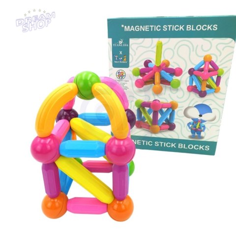 WOOPIE Magnetyczne Klocki Konstrukcyjne Edukacyjne Duże Grube 38 el. WOOPIE Magnetyczne Klocki Konstrukcyjne Edukacyjne Duże Grube 38 el.