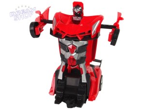 Auto Robot Transformer 2w1 Pilot R/C Zdalnie sterowane Czerwony