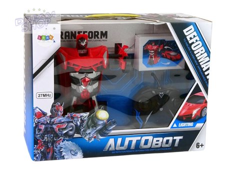 Auto Robot Transformer 2w1 Pilot R/C Zdalnie sterowane Czerwony Auto Robot Transformer 2w1 Pilot R/C Zdalnie sterowane Czerwony