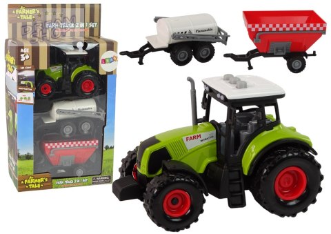 Duży Traktor Światła LED Dźwięki 2 Maszyny Farm Set Duży Traktor Światła LED Dźwięki 2 Maszyny Farm Set