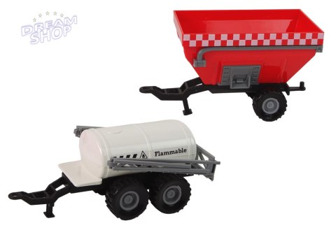 Duży Traktor Światła LED Dźwięki 2 Maszyny Farm Set Duży Traktor Światła LED Dźwięki 2 Maszyny Farm Set