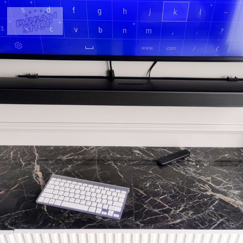 Klawiatura bezprzewodowa Smart TV srebrna