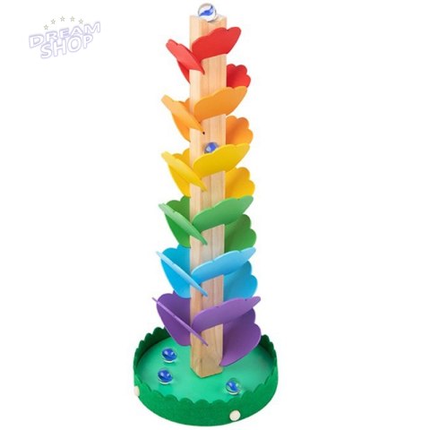 Tooky Toy Drewniana Kolorowa Wieża Wirująca dla Dzieci