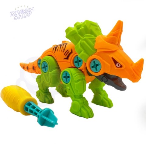 WOOPIE Zestaw Dinozaury do Skręcania 4 szt. Zestaw Konstrukcyjny w Pudełku + 2 Śrubokręty WOOPIE Zestaw Dinozaury do Skręcania 4 szt. Zestaw Konstrukcyjny w Pudełku + 2 Śrubokręty