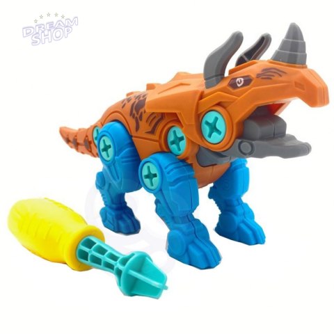 WOOPIE Zestaw Dinozaury do Skręcania 4 szt. Zestaw Konstrukcyjny w Pudełku + 2 Śrubokręty WOOPIE Zestaw Dinozaury do Skręcania 4 szt. Zestaw Konstrukcyjny w Pudełku + 2 Śrubokręty