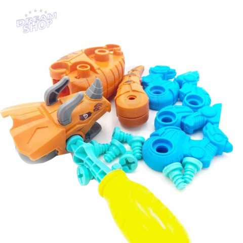 WOOPIE Zestaw Dinozaury do Skręcania 4 szt. Zestaw Konstrukcyjny w Pudełku + 2 Śrubokręty WOOPIE Zestaw Dinozaury do Skręcania 4 szt. Zestaw Konstrukcyjny w Pudełku + 2 Śrubokręty