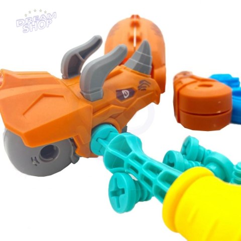 WOOPIE Zestaw Dinozaury do Skręcania 4 szt. Zestaw Konstrukcyjny w Pudełku + 2 Śrubokręty WOOPIE Zestaw Dinozaury do Skręcania 4 szt. Zestaw Konstrukcyjny w Pudełku + 2 Śrubokręty