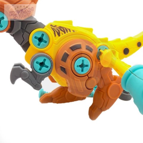 WOOPIE Zestaw Dinozaury do Skręcania 4 szt. Zestaw Konstrukcyjny w Pudełku + 2 Śrubokręty WOOPIE Zestaw Dinozaury do Skręcania 4 szt. Zestaw Konstrukcyjny w Pudełku + 2 Śrubokręty