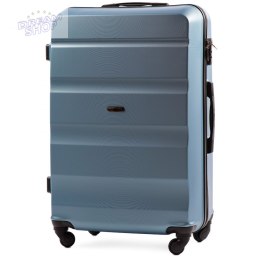 AT01, Duża walizka podróżna Wings L, Silver blue