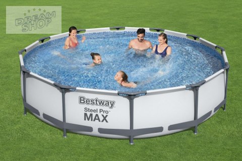 Basen Stelażowy 12FT 366x76 cm SteelPRO 3w1 BESTWAY